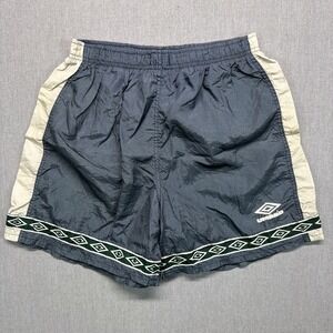 Vintage Umbro Soccer Shorts Mens Medium Green Made in USA 90s